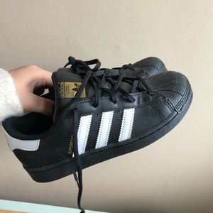 Black Adidas Superstars
